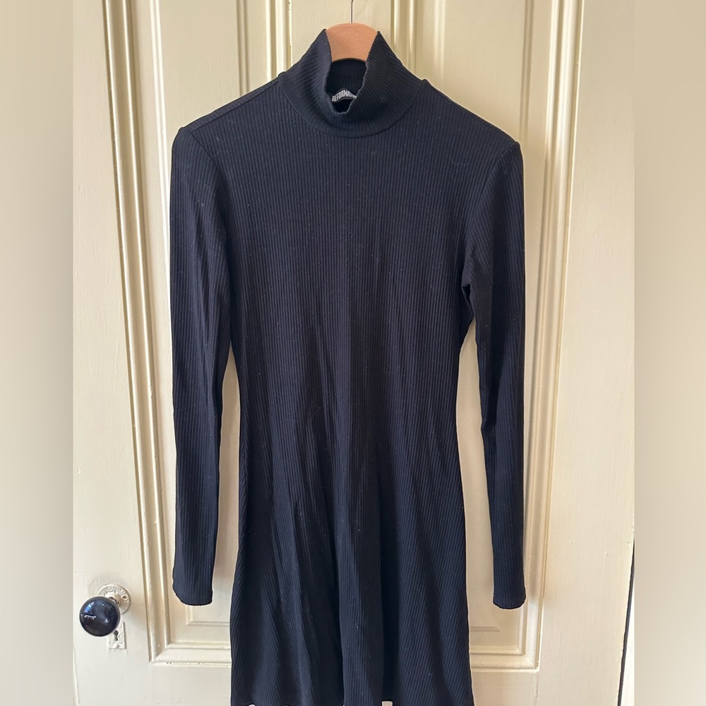 Reformation Ribbed Turtleneck Dress | Small